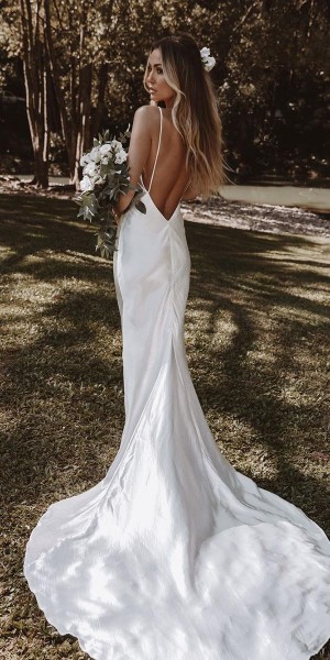 Silk Wedding Dresses For Elegant And Refined Bride 0714