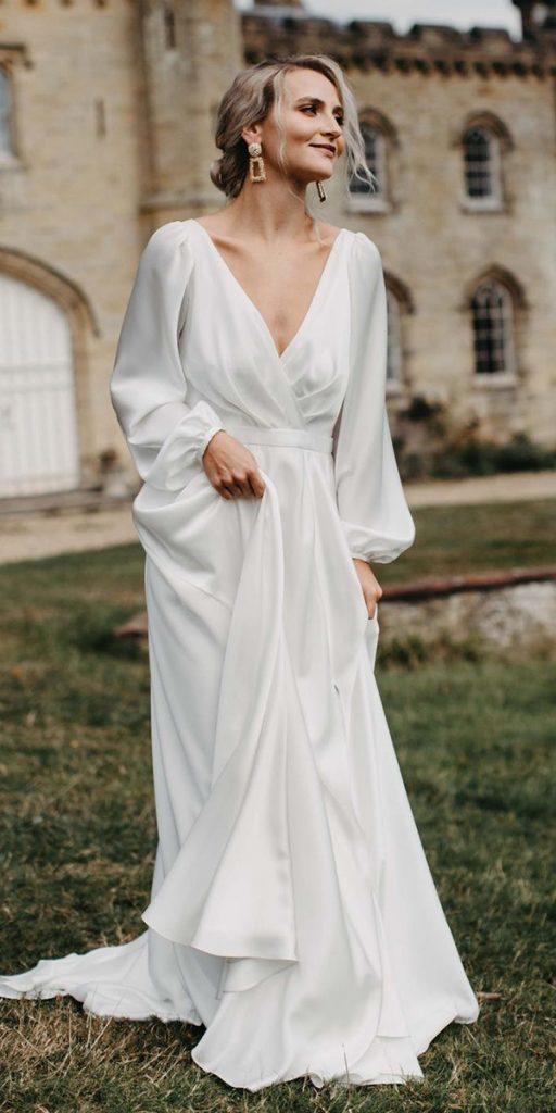 Simple Wedding Dresses With Sleeves | Wedding Dresses Guide