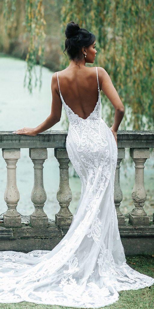 summer wedding dresses with spaghetti straps lace beach allure