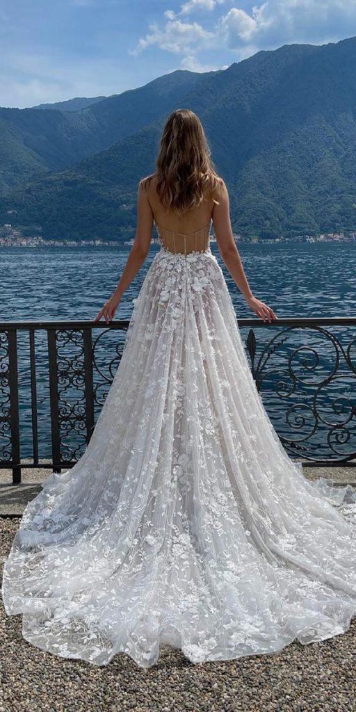 beach destination wedding dresses a line low back floral tomsebastien