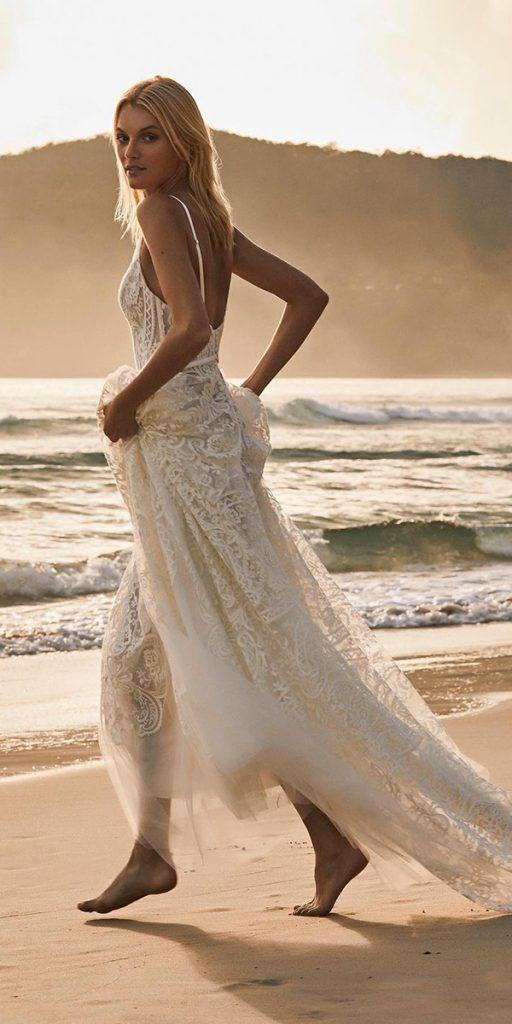 beach destination wedding dresses with spaghetti straps lace suzanneharward