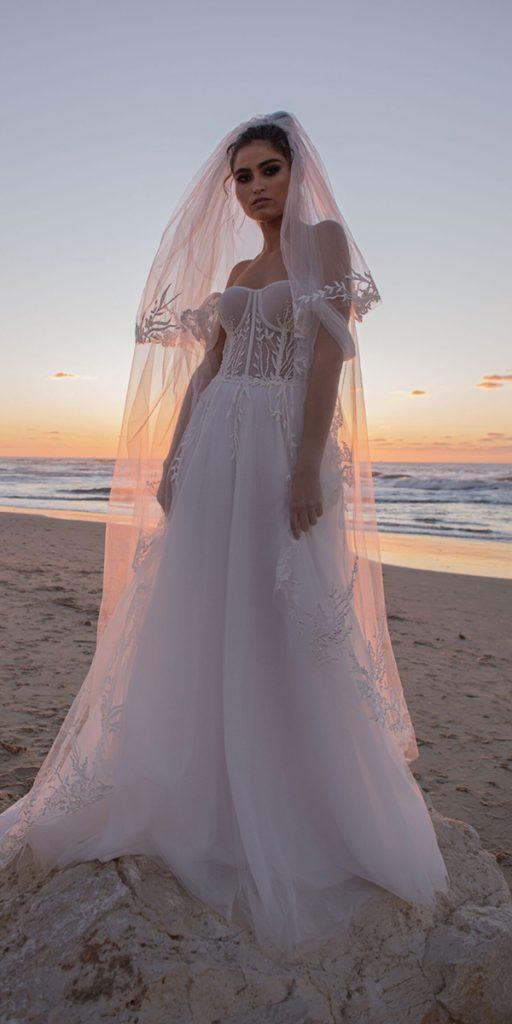 beach wedding dresses a line sweetheart strapless neckline yanivpersy