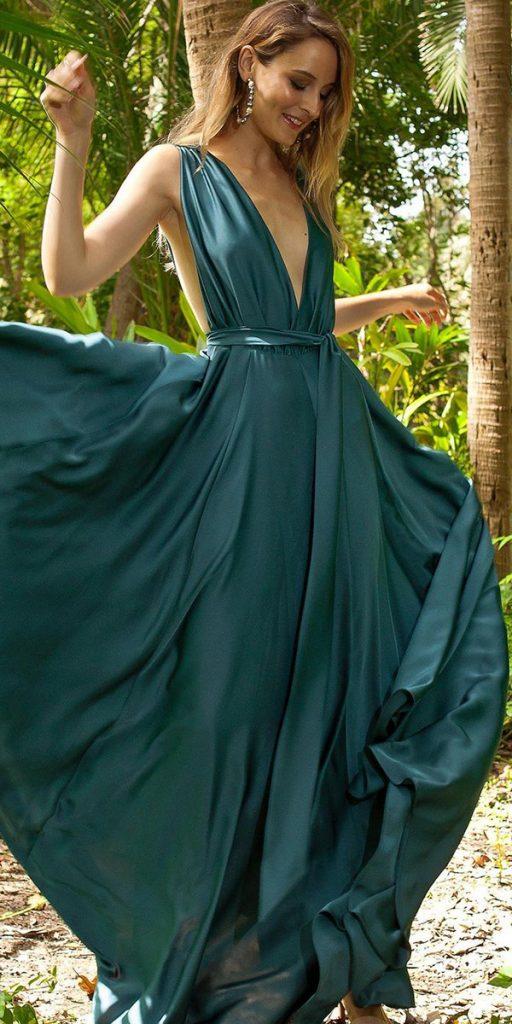 best mother of the bride dresses long green simple mjsuarez