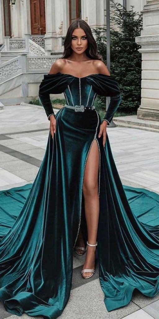 Emerald Green Plus-Size Long Sequin Dress – Top Glam Shop
