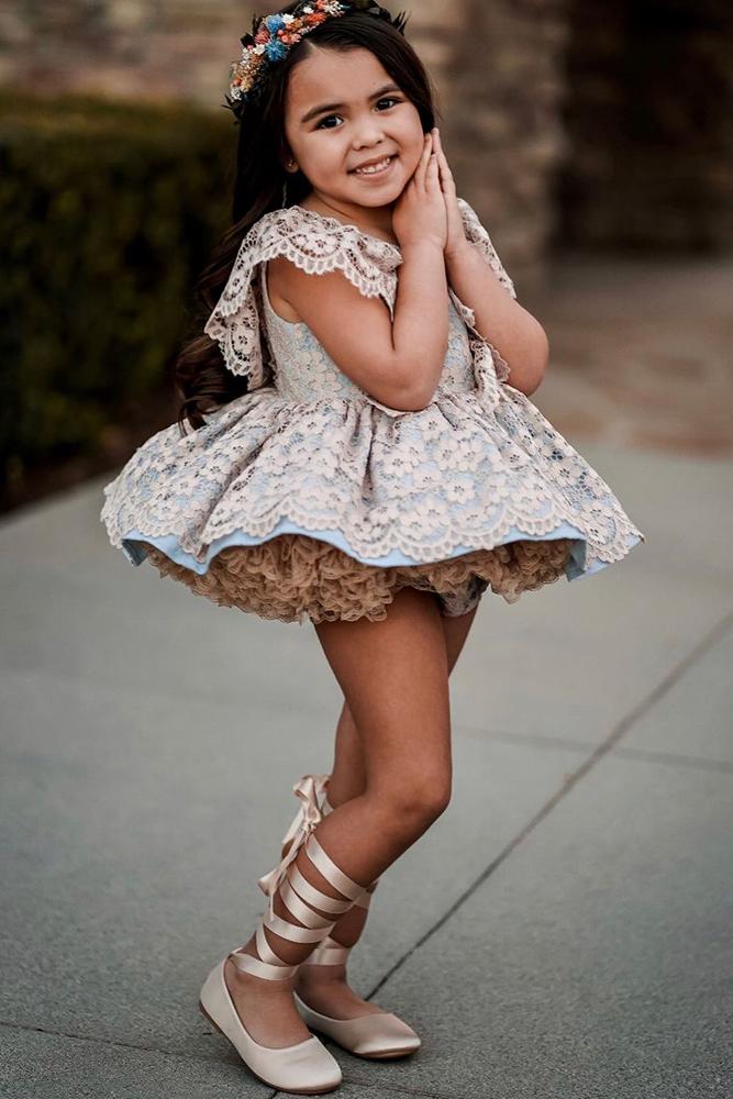 tutu flower girl dresses lace vintage country shop kaileep