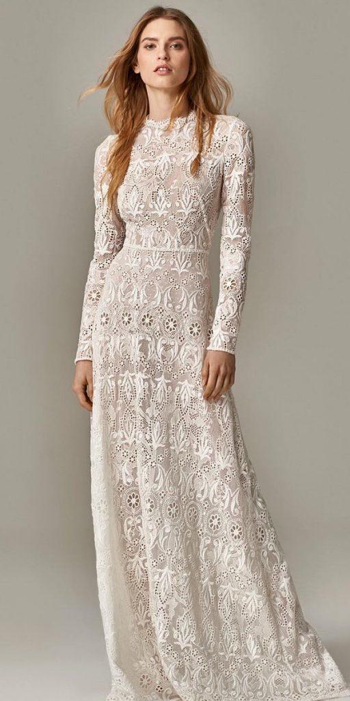 vintage wedding dresses with sleeves lace rustic boho ladonnahochzeitsatelier