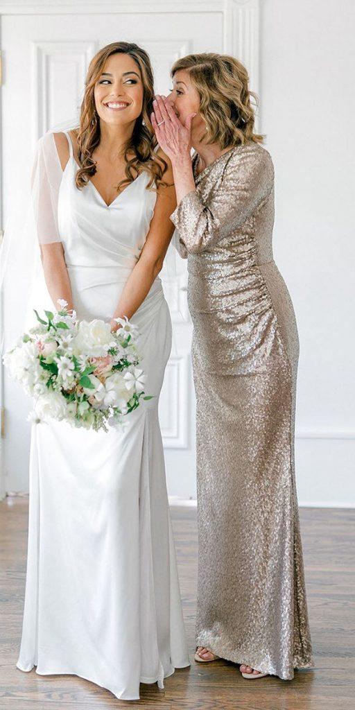 best mother of the bride dresses sheath with long sleeves sequins shoprevelry