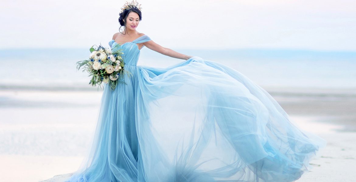 blue wedding dresses featured