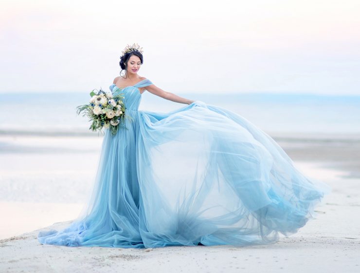 blue wedding dresses featured