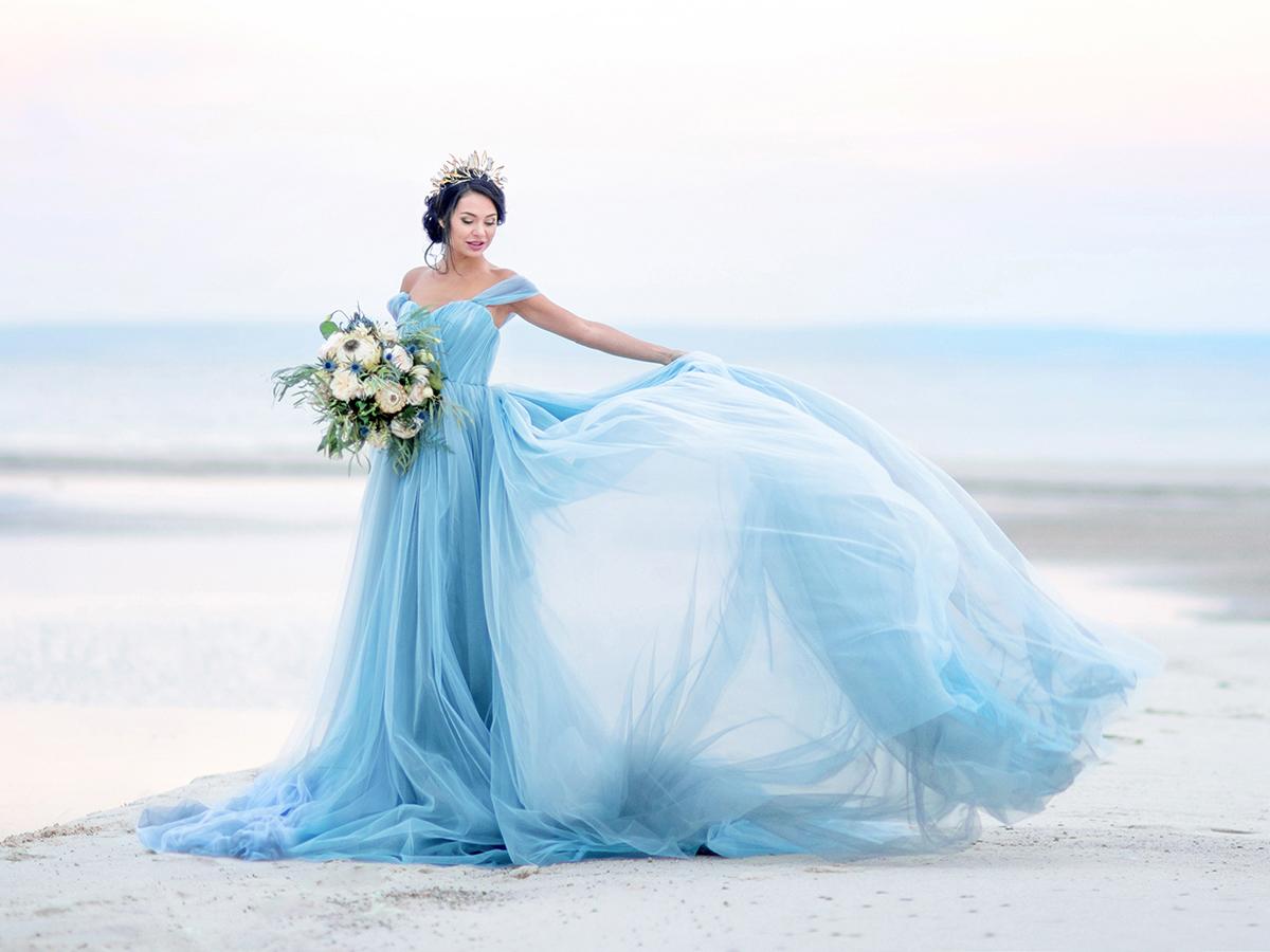 Buy Blue Wedding Dress Online in India - Etsy-cheohanoi.vn