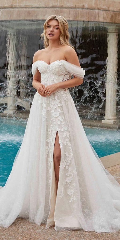 destination wedding dresses a line sweetheart neckline off the shoulder casablanca