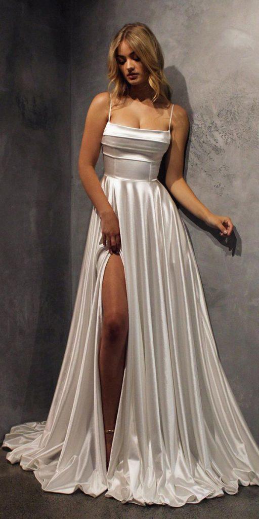 destination wedding dresses simple with spaghetti straps sey studio minc