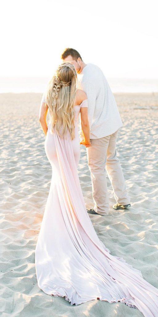 hawaiian wedding dresses simple with train beach blush annaperevertaylo