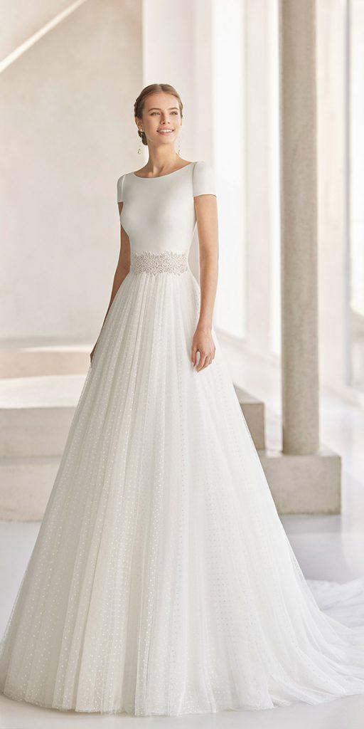 modest wedding dresses with cap sleeves princess rosa clara