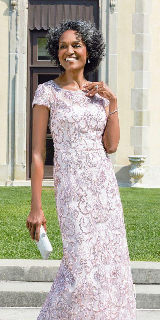  petite mother of the bride dresses long lace with cap sleeves alexevenings