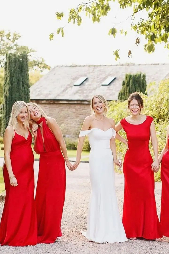 red bridesmaid dresses long simple summer stephanieallin