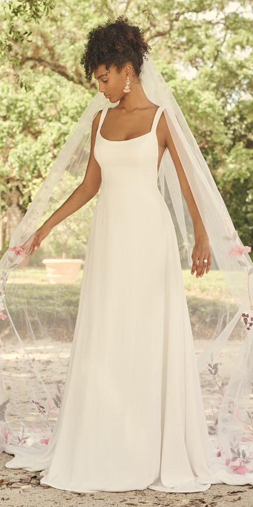 a line wedding dresses simplez with straps summer country sottero maggie