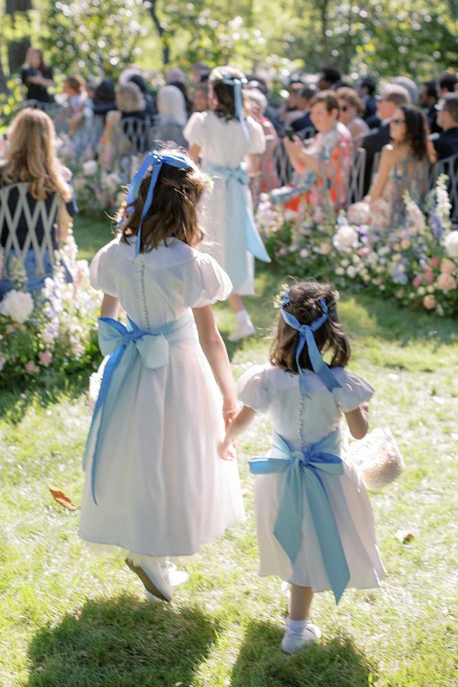 country flower girl dresses boho with bow moniquelhuillier