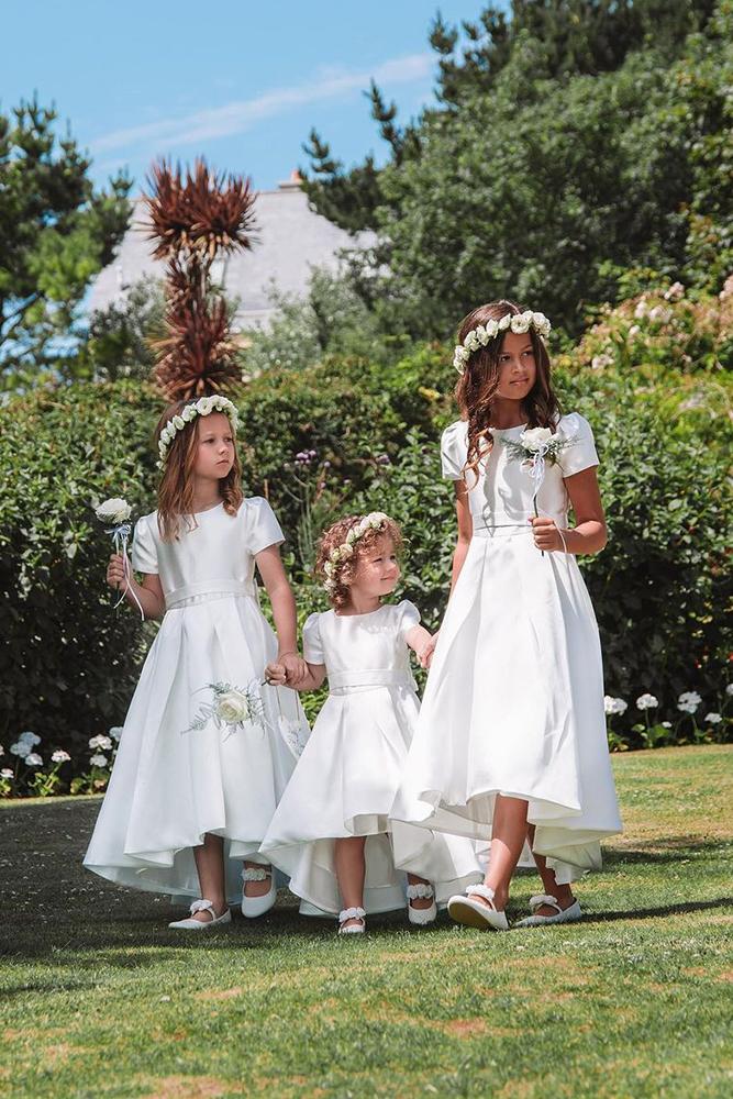 country flower girl dresses simple with cap sleeves boho chelseawhitephotog