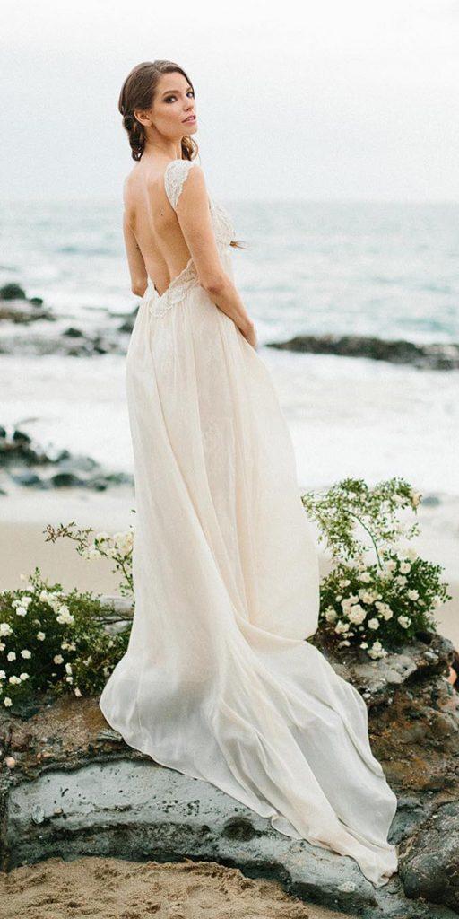 summer wedding dresses a line low back beach aprylannphoto