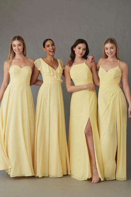 Yellow Bridesmaid Dresses: 15 Ideas For Bright Celebration