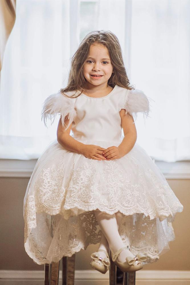 lace flower girl dresses with cap sleeves country ittybittytoes