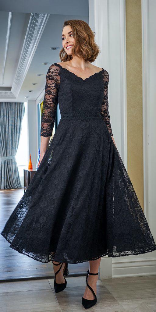 tea length gowns for mother of the bride
