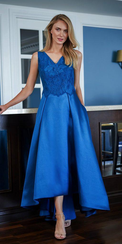 mother of the bride dresses tea length navy lace top jasmine brida .