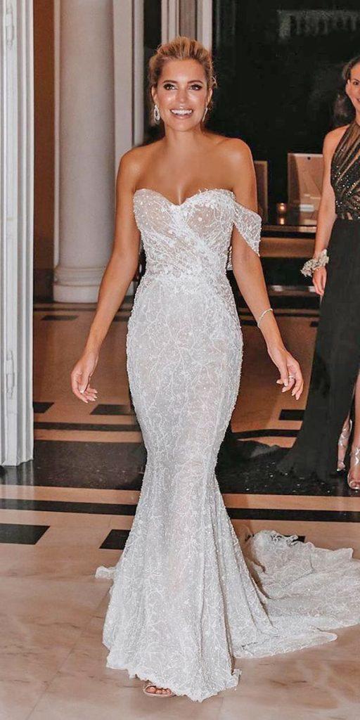 sweetheart mermaid wedding dresses strapless neckline sexy galialahav