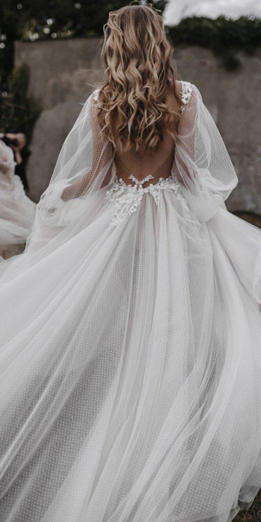 trendy wedding dresses a line low back galia lahav