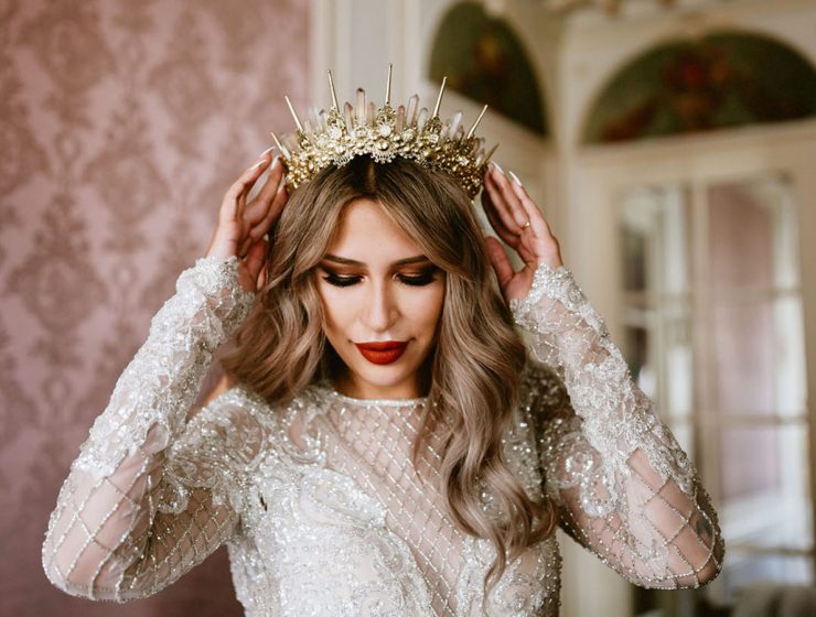 vintage lace wedding dresses Lauren Scotti