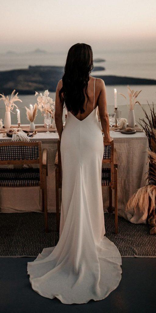 destination wedding dresses simple sheath backless with spaghetti straps grace_loves_lac