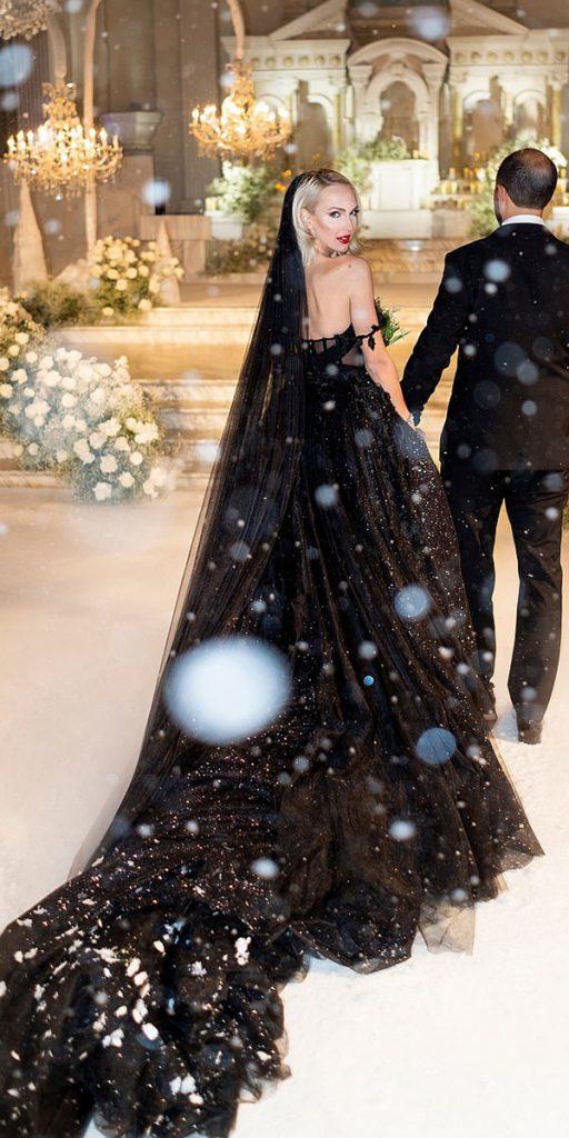 gothic wedding dresses off the shoulder strapless tulle skirt galia lahav