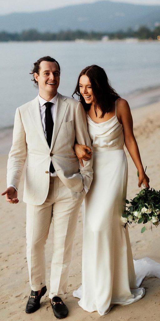hawaiian wedding dresses with spaghetti straps simple beach ericronaldphoto