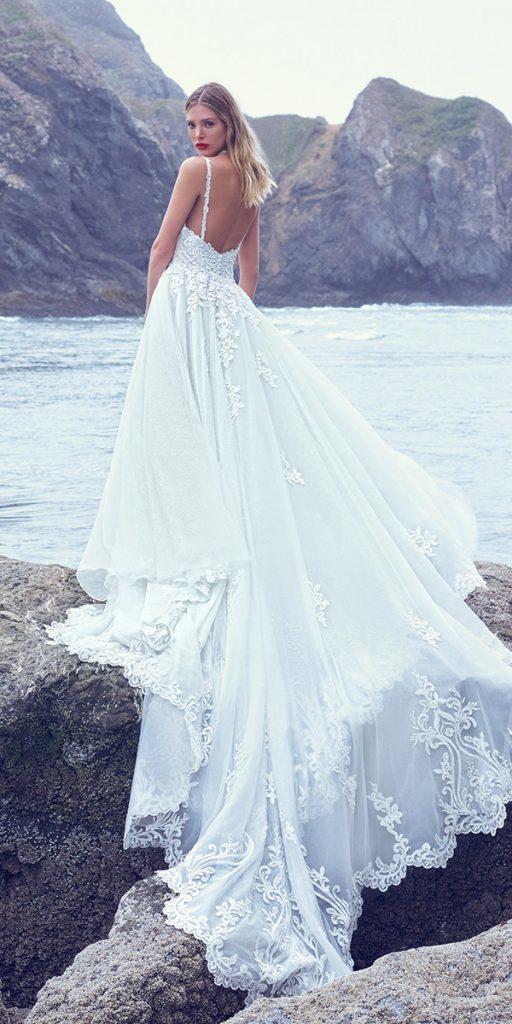 summer wedding dresses a line with spaghetti straps lace maggiesottero
