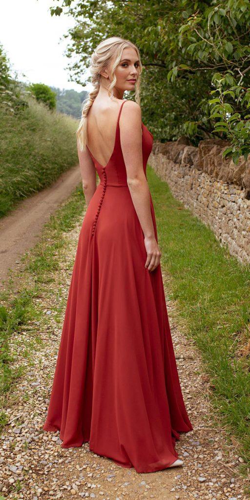  wedding guest designer dresses red simple with spaghetti straps truebride