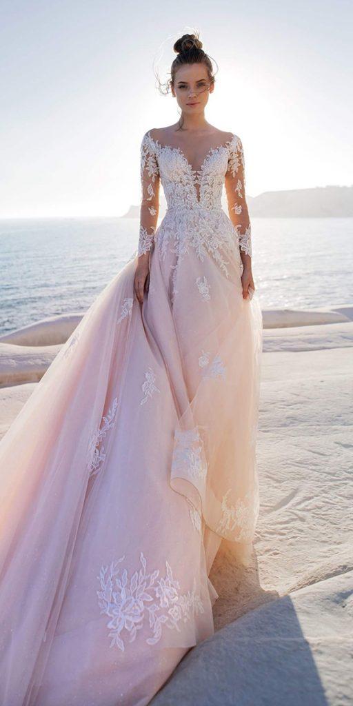 Blush blue hotsell wedding dress