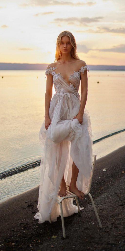 trendy wedding dresses a line sweetheart neckline beach lizmartinez