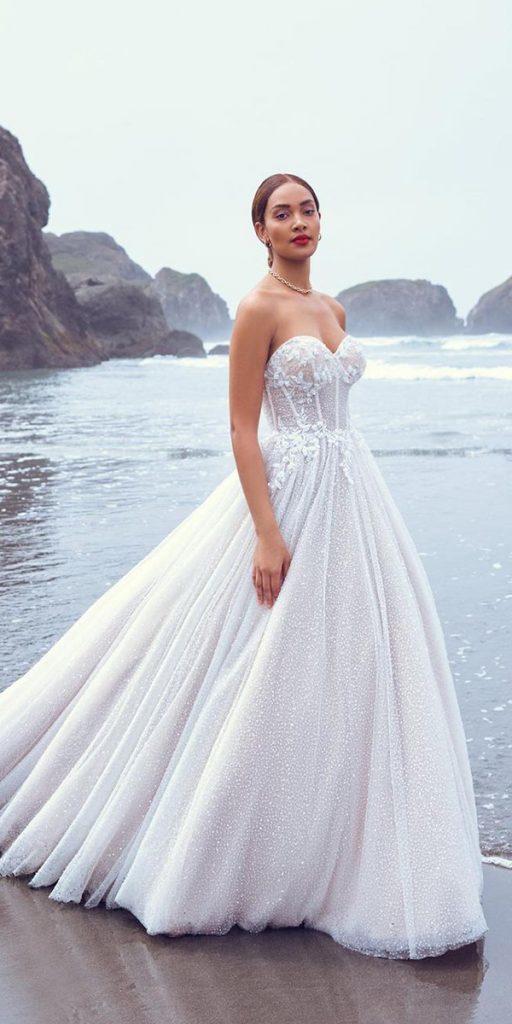 beach destination wedding ball gown dresses sweetheart neckline strapless maggiesotterodesigns