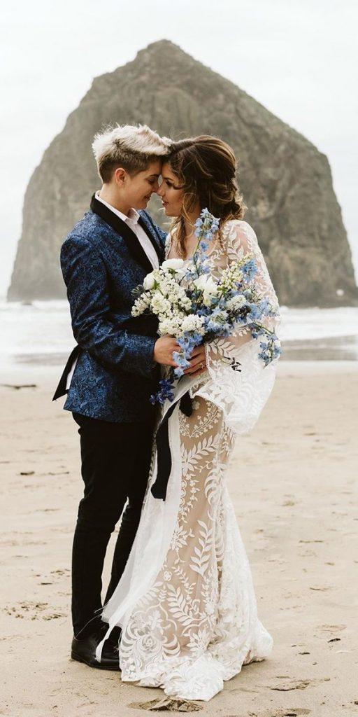 hawaiian wedding dresses boho sheathw th sleeves beach willowbywatters