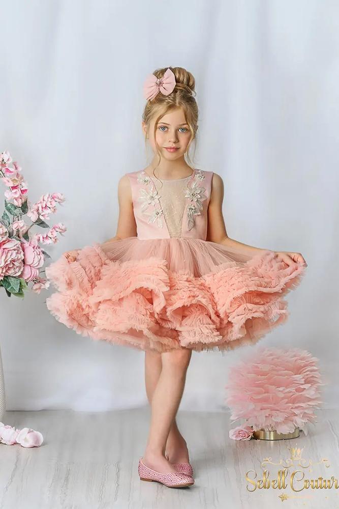 tutu flower girl dresses blush rustic irinkac33