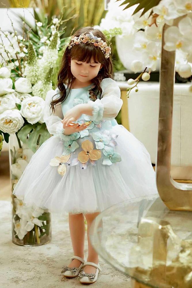 tutu flower girl dresses with sleeves floral appliques ittybittytoes