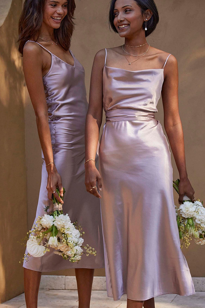 lavender short bridesmaid dresses simple rustic beach satin gracelovelace
