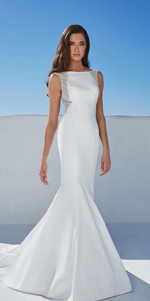 mermaid wedding dresses simple modest justinalexander