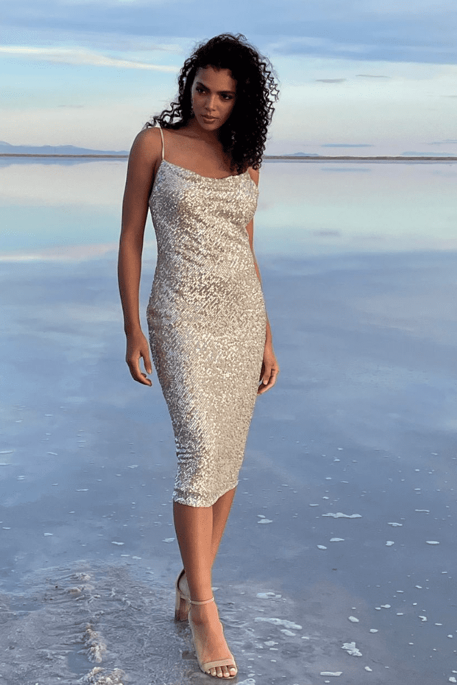 Short Champagne Colored Bridesmaid Dresses