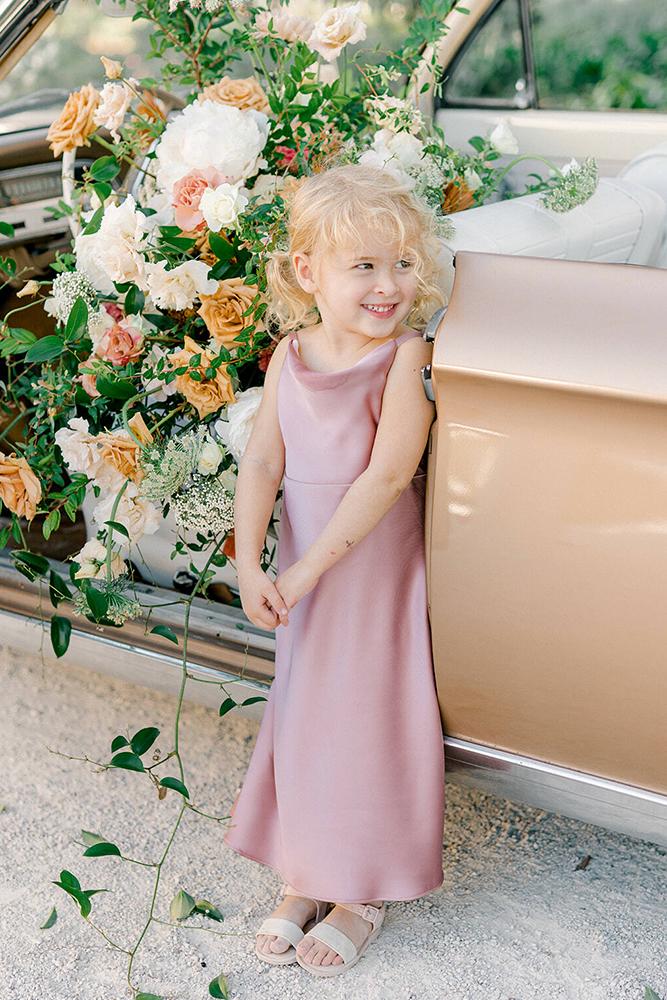 country flower girl dresses colored simple rustic boho toddler revelry