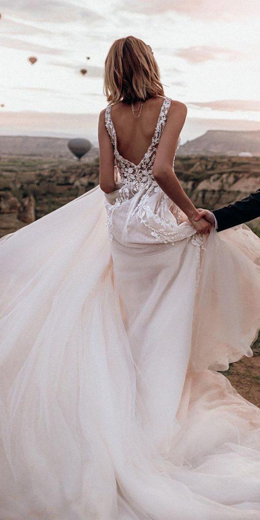 top wedding dresses a line low back summer lace evalendel