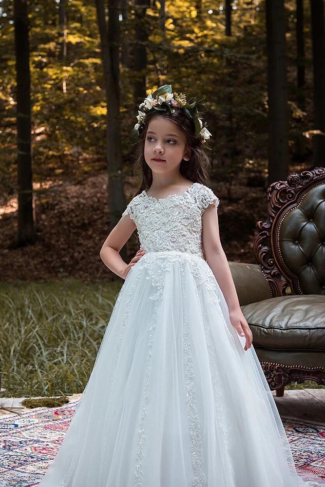 vintage flower girl dresse lace rustic vintage rose