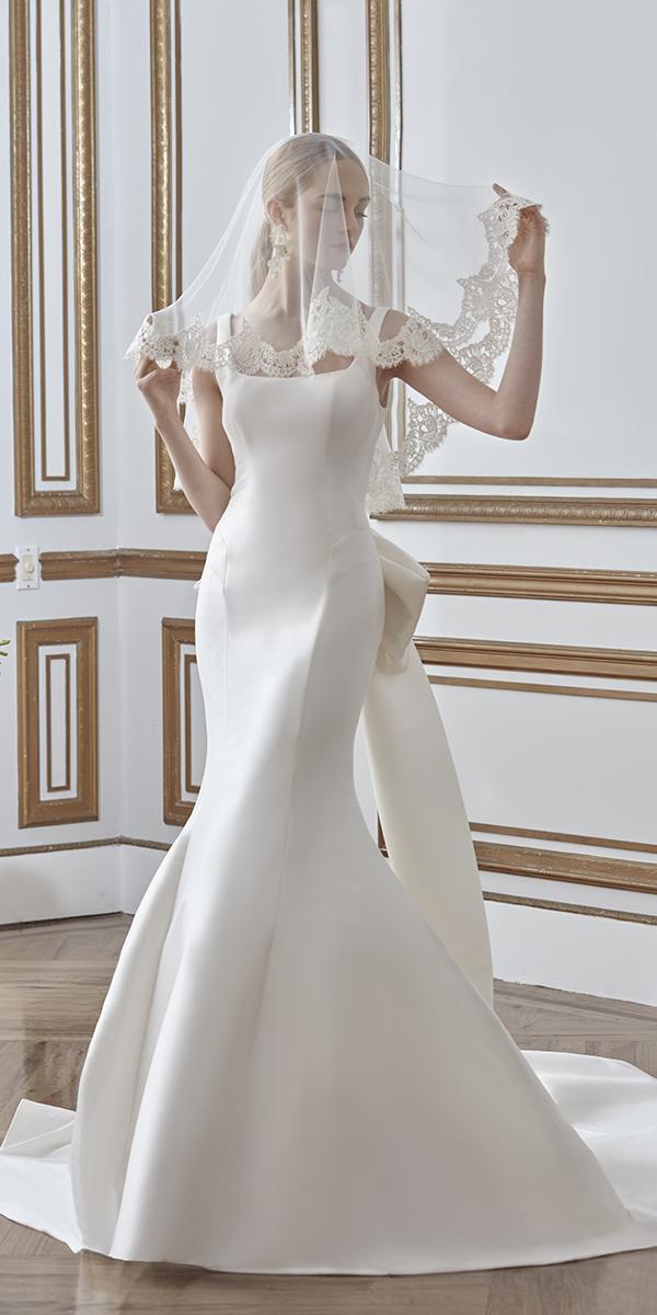 satin wedding dresses simple sareh nouri