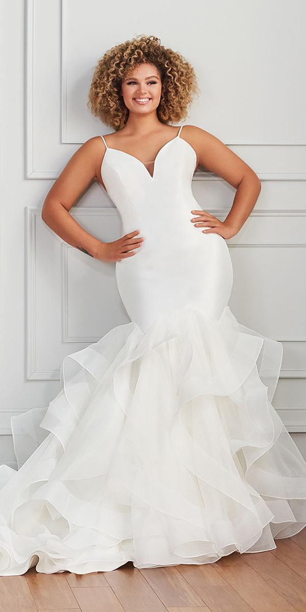 satin mermaid wedding dresses simple with spaghetti straps sweetheart neckline martinthornburg